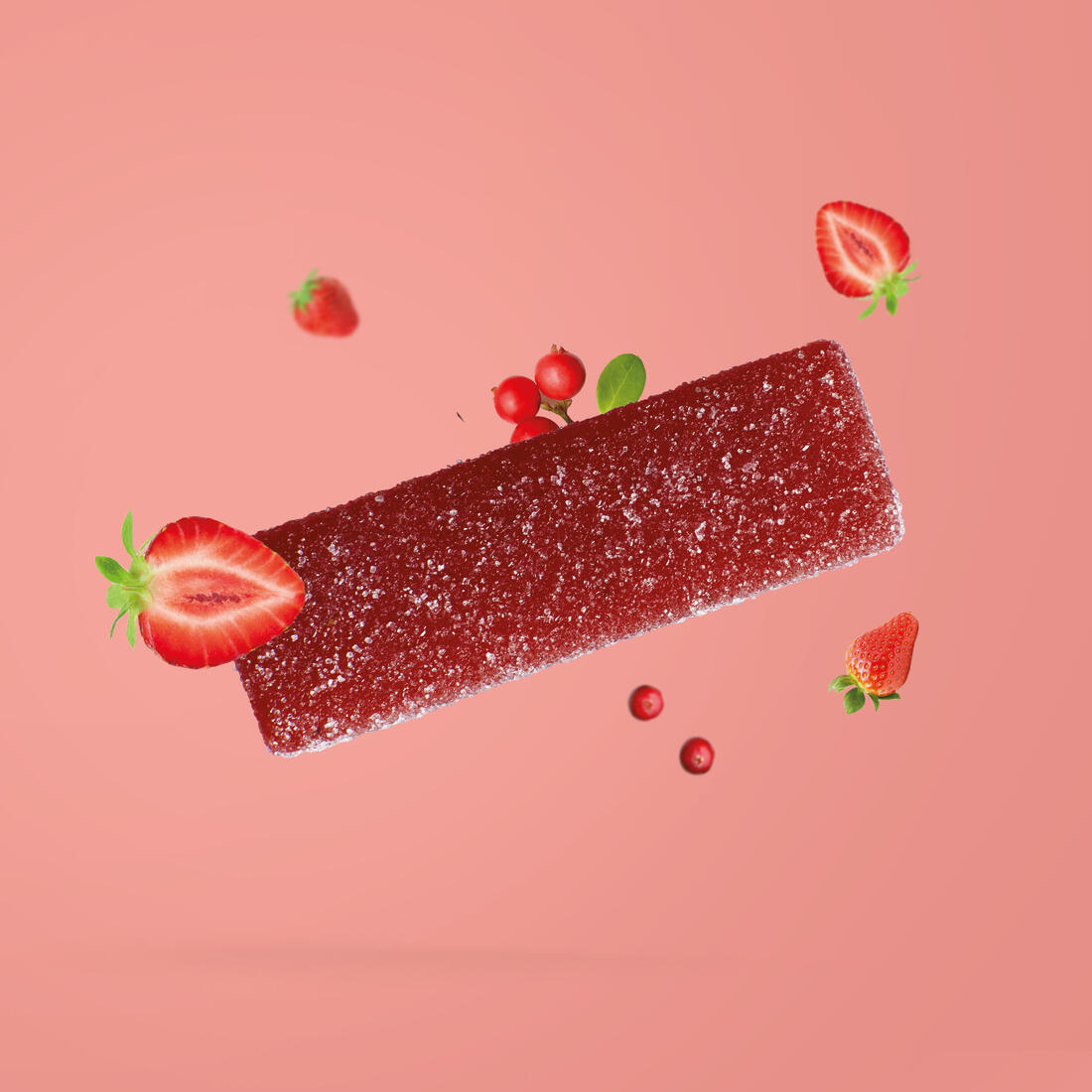 Pâte de fruit énergétique fraise canneberge, x100