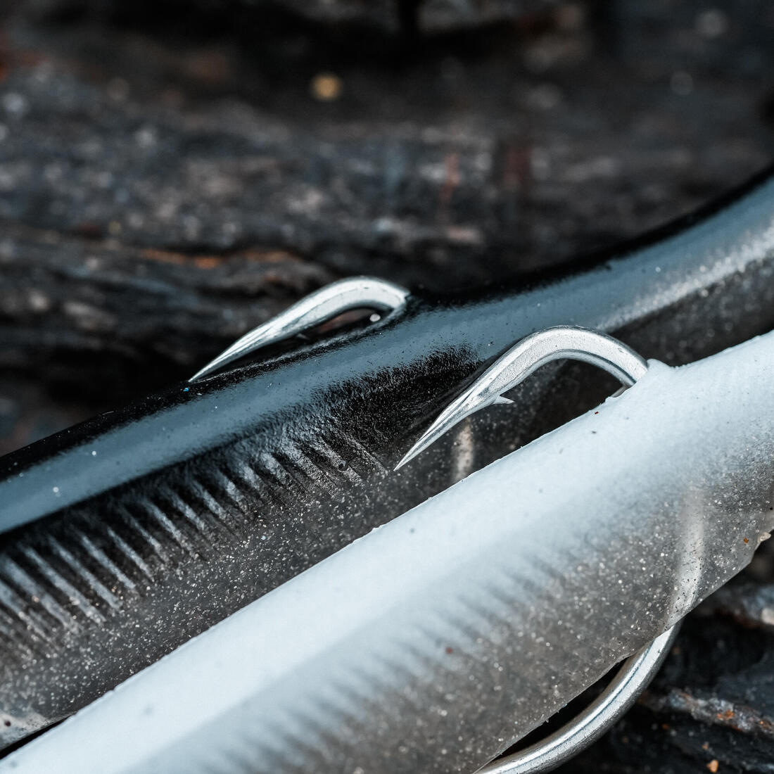 Kit leurres souples shad texan anchois ancho 120 12gr ayu en mer