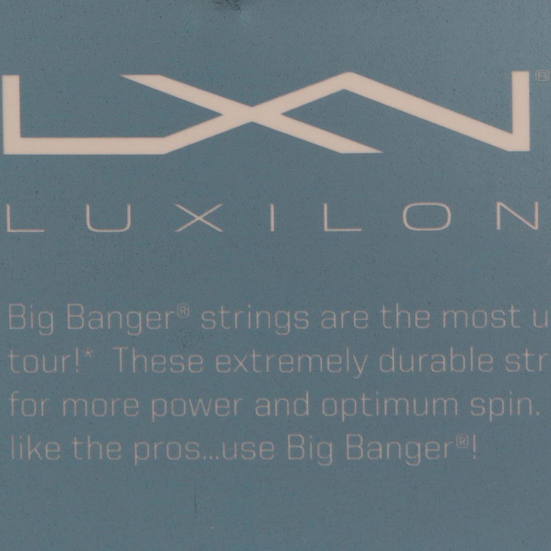 Cordage de tennis monofilament Luxilon big banger alu power 1,25mm gris