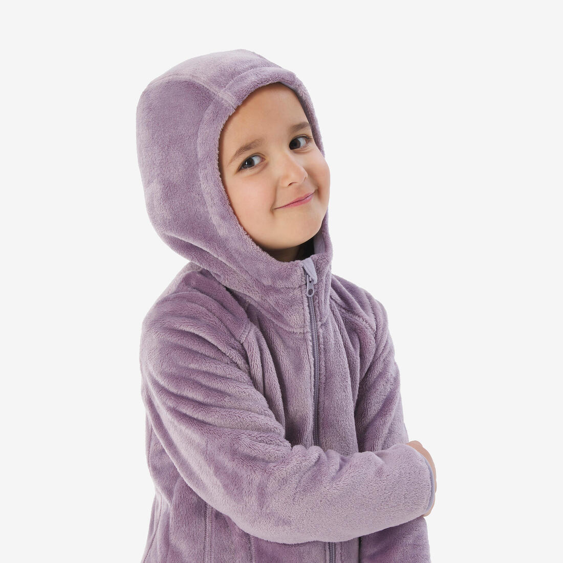 Veste polaire chaude de randonnée enfant 2-6 ans, NH500 zip