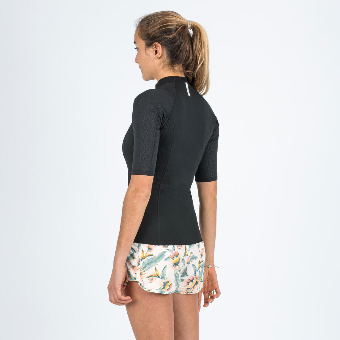 Top anti uv manches courtes femme yulex100 1.5mm