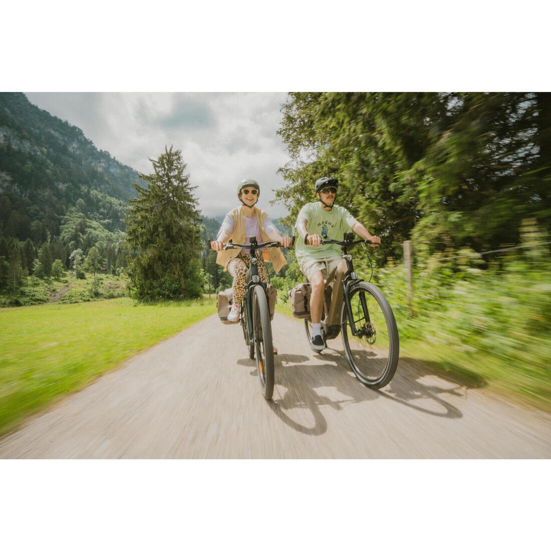 Vélo tout chemin électrique à moteur automatique owuru cadre haut, E-ACTV 900