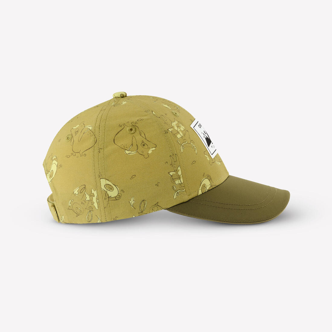 Casquette de randonnée enfant, MH100 kid beige bleue