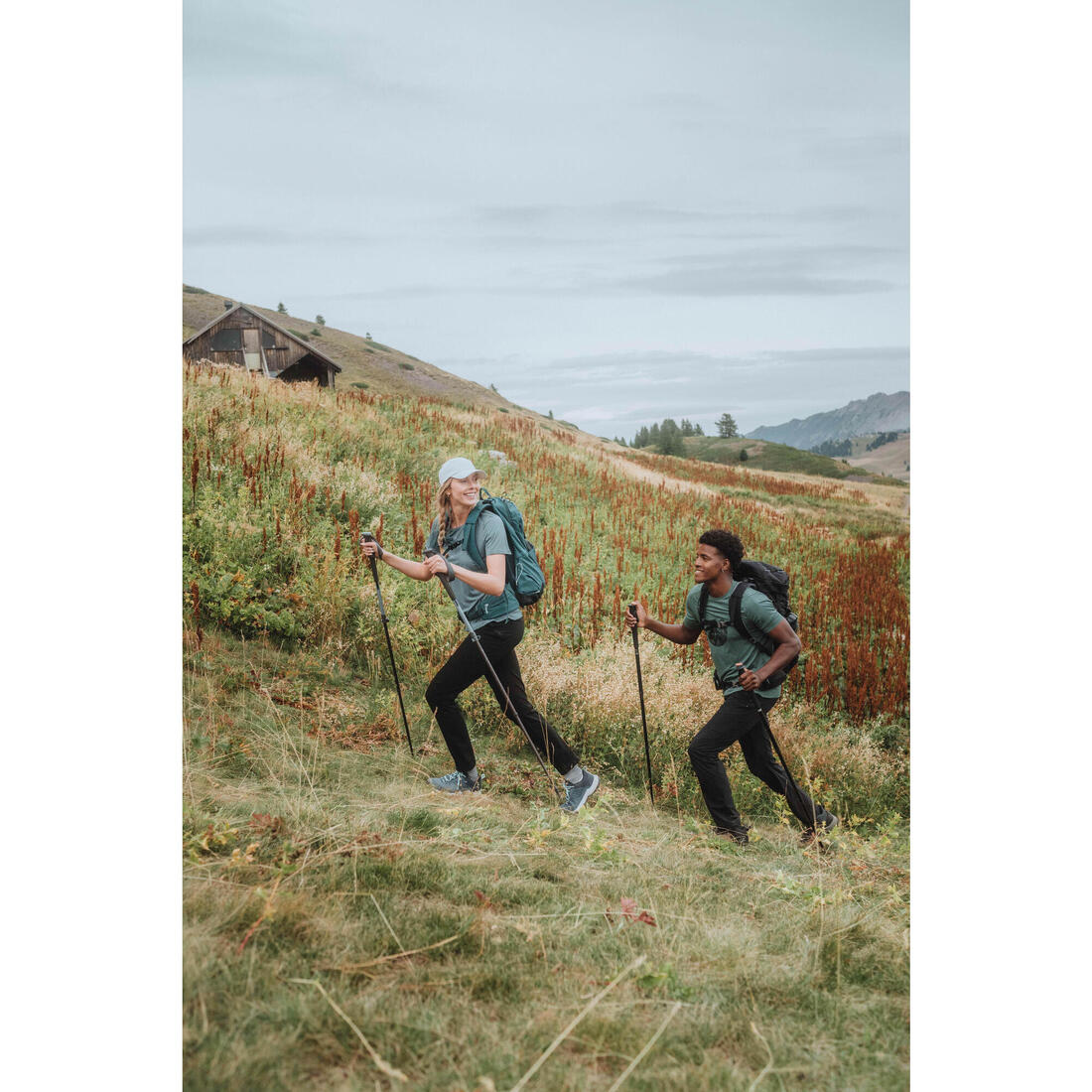 Pantalon de randonnée montagne - MH500 - noir - Femme