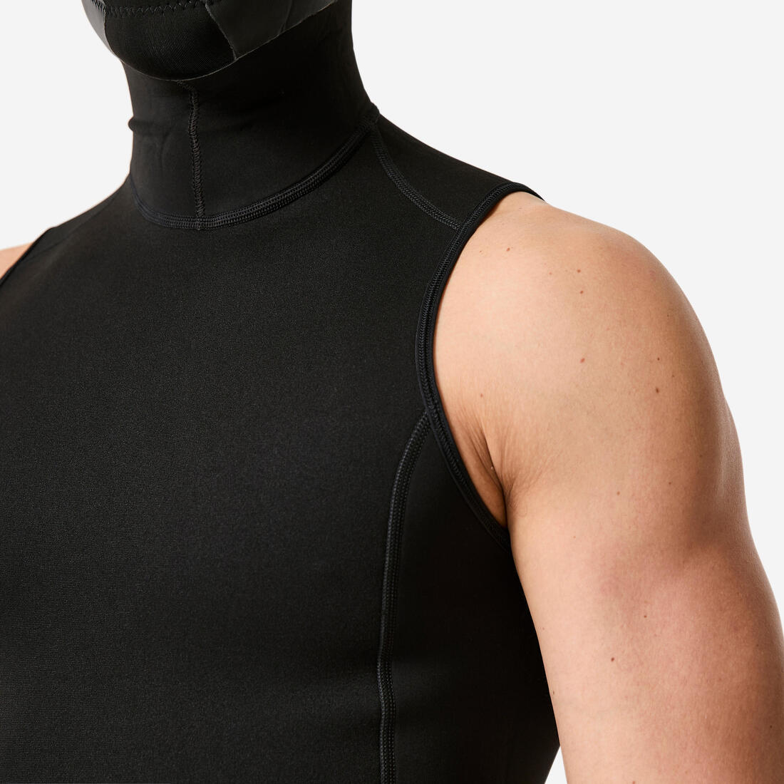 Top néoprène 1 mm avec cagoule surf 2 mm intégrée