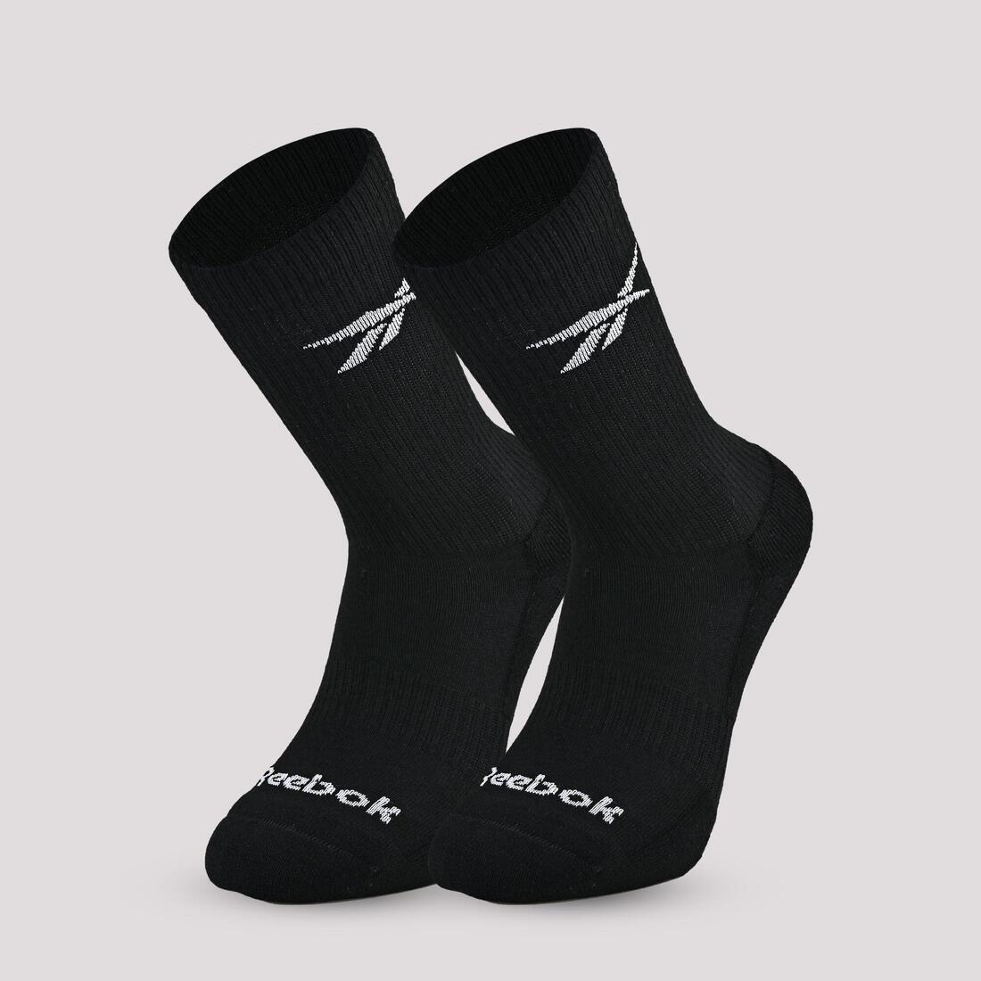 Lots de 3 paires de chaussettes de fitness mi-mollet, blanches
