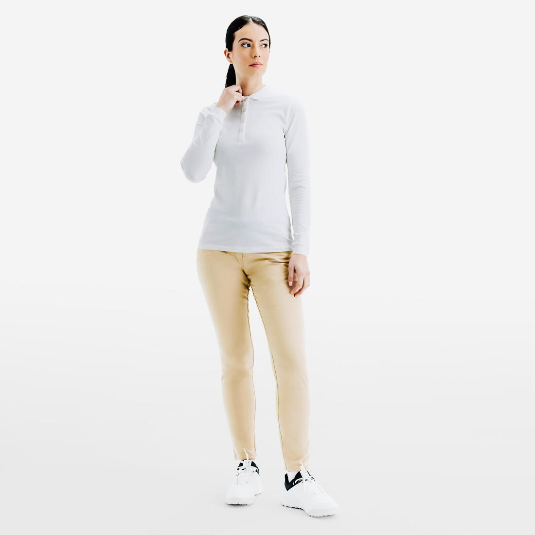 Polo golf manches longues Femme - MW500