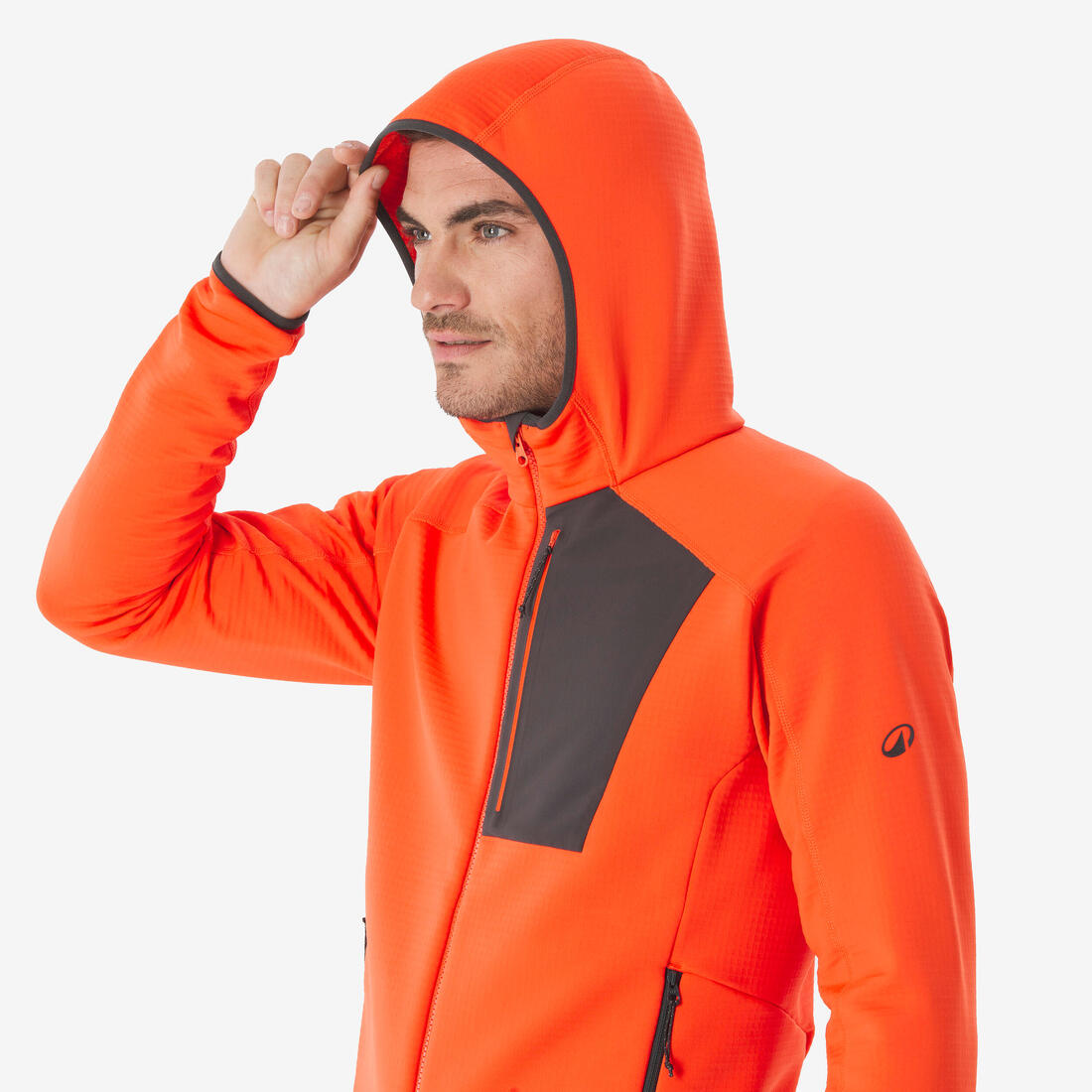 Polaire de randonnée montagne homme, MH500 full zip