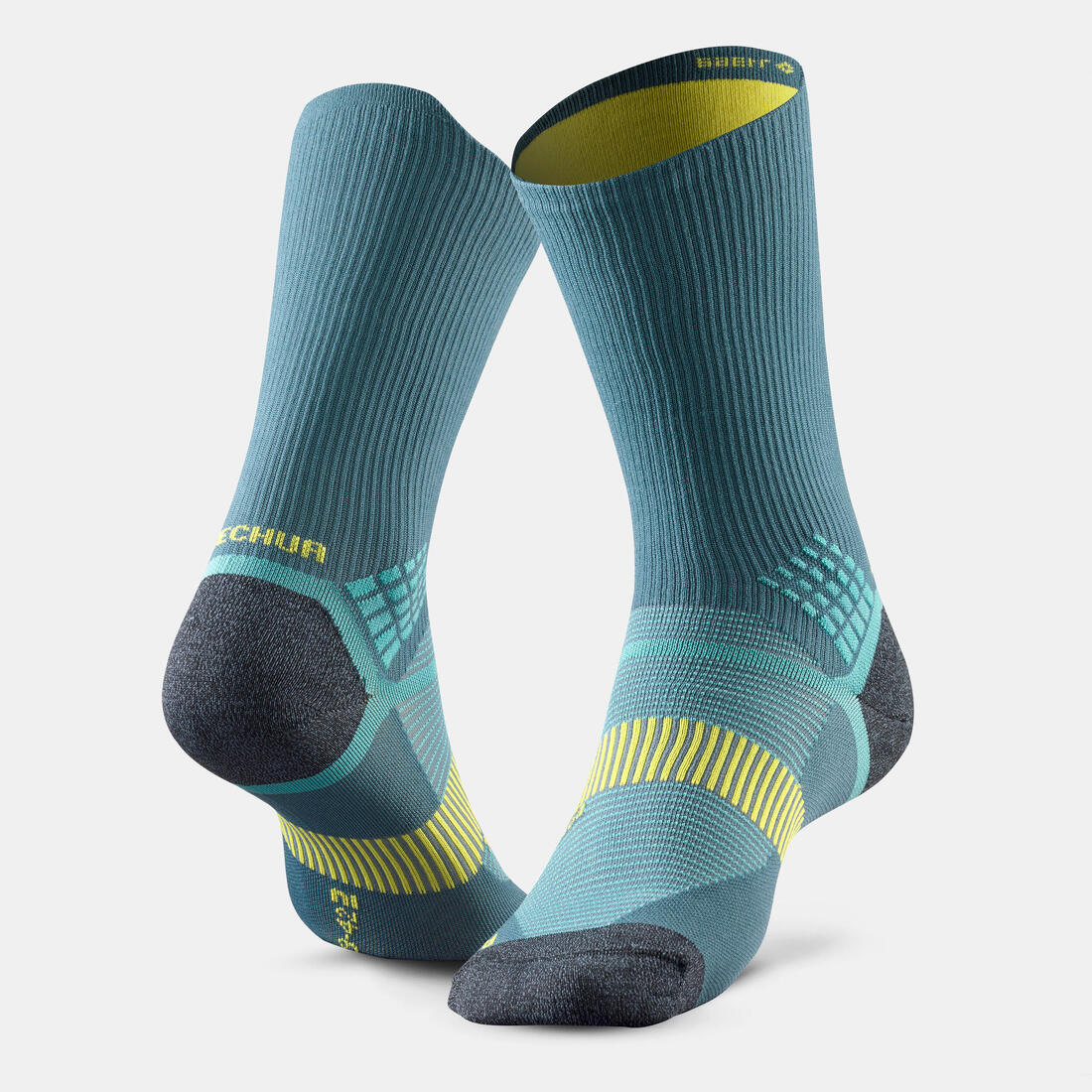 Chaussettes de randonnée hautes double peau (2 paires) adulte, Hike 520