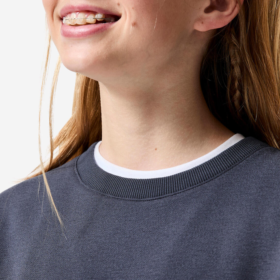Sweat col rond imprimé en molleton chaud enfant