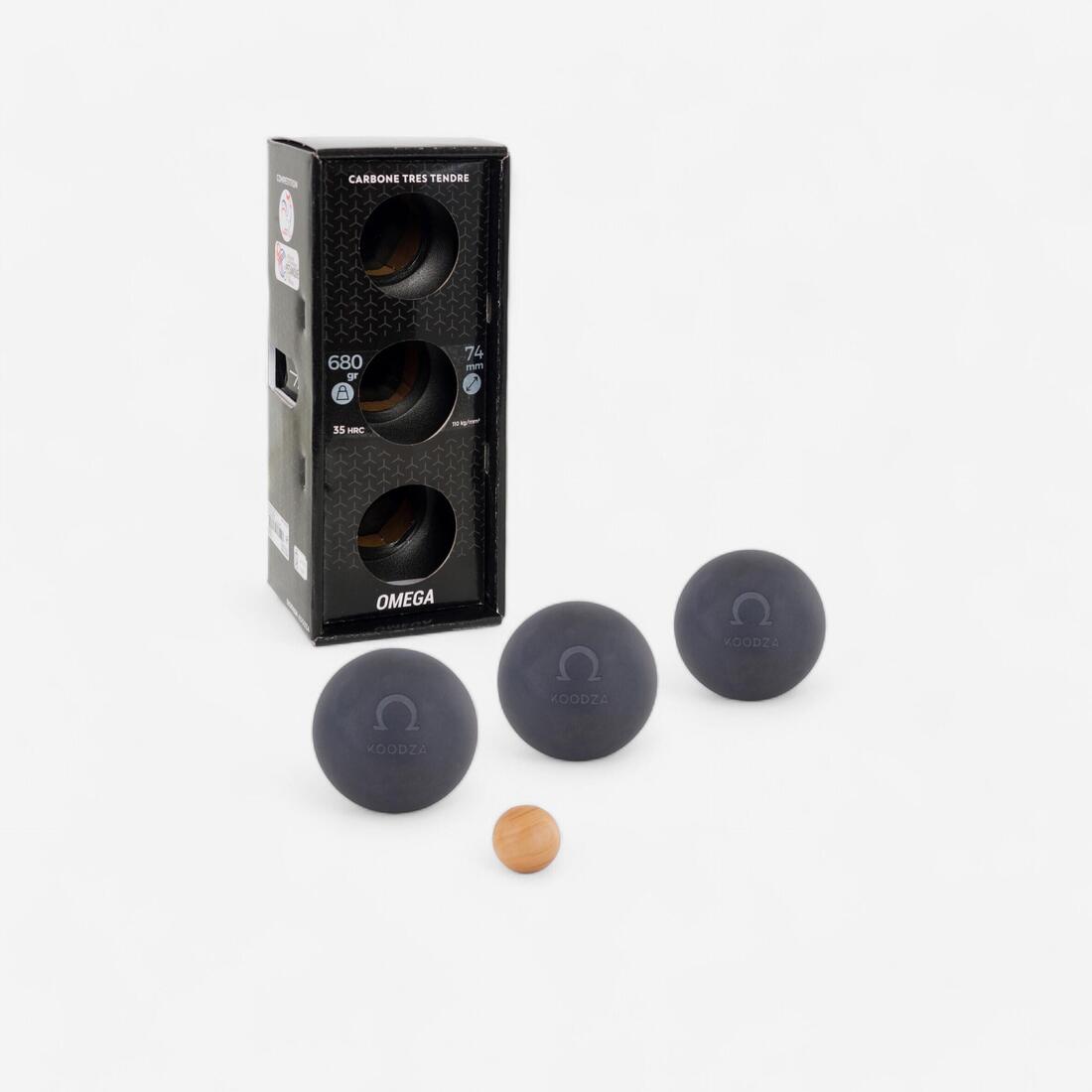 3 BOULES DE PÉTANQUE COMPÉTITION TRÈS TENDRES OMEGA – 8577263