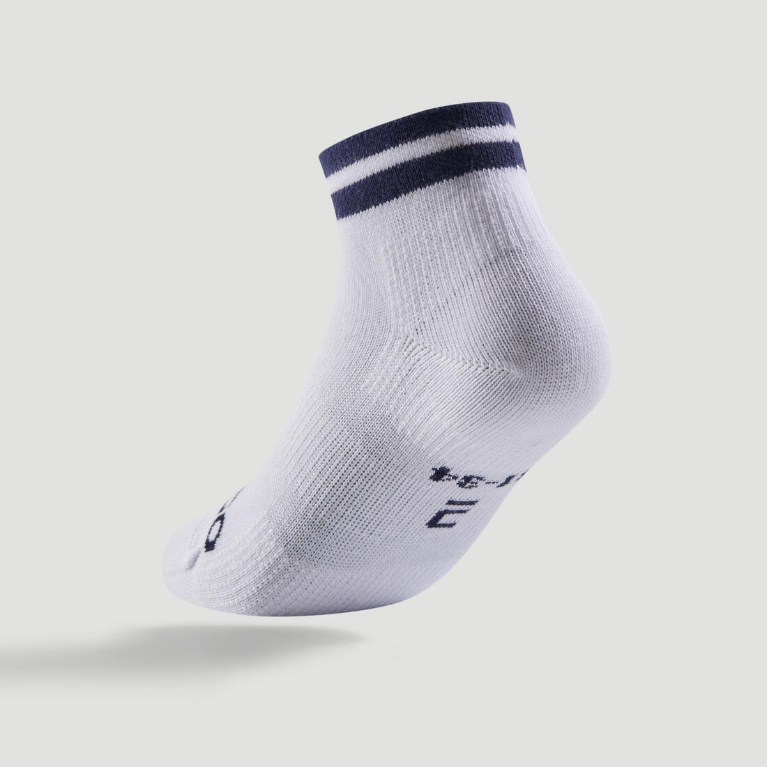 CHAUSSETTES DE SPORT ENFANT MI-HAUTES RS 160 MARINE LOT DE 3