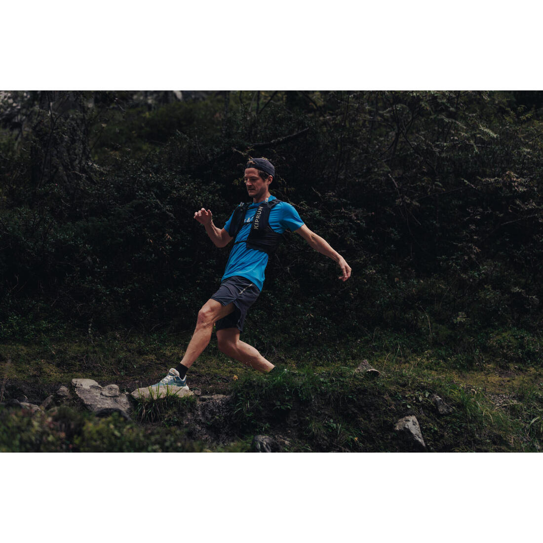 T-shirt de trail running résistant Homme - KIPRUN Run 500 Graph