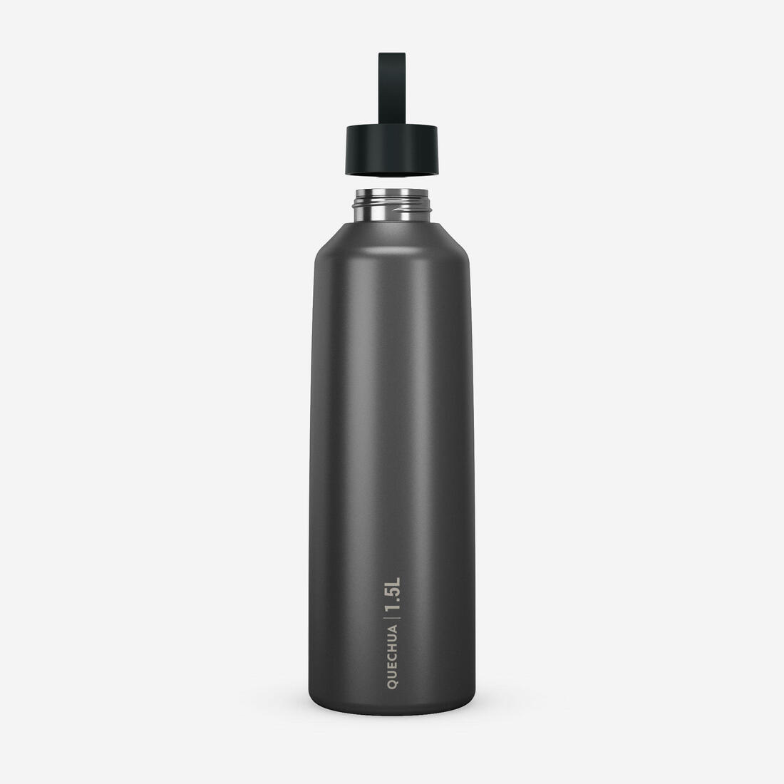 Gourde inox 1,5L avec bouchon à vis, composée à 75% d'acier recyclé
