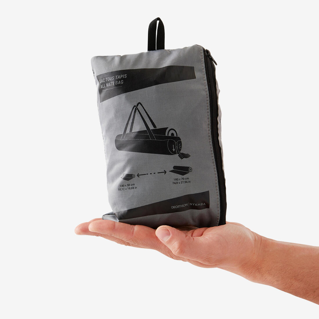 Sac pour tapis de sol, gris