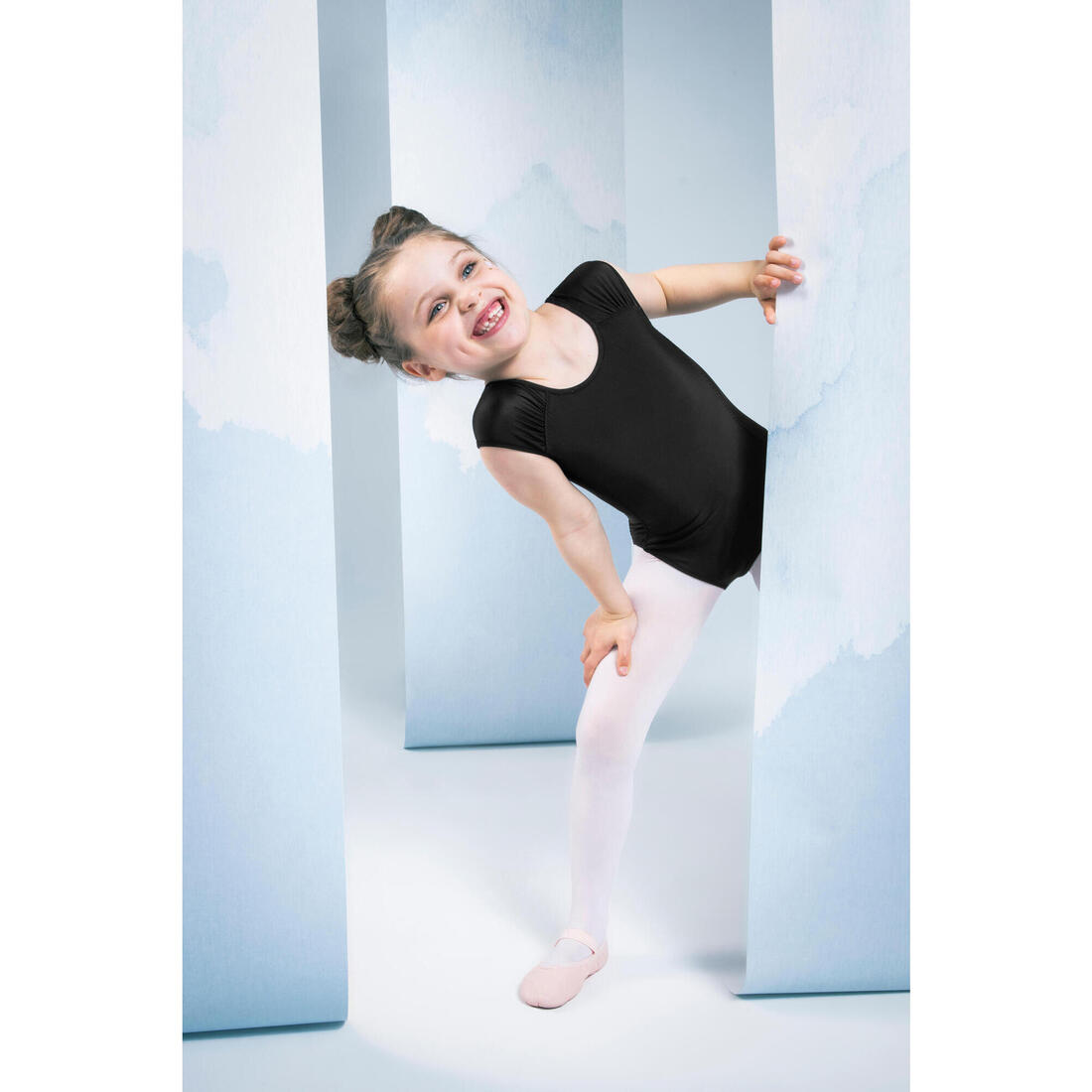 Justaucorps danse classique manches courtes fille