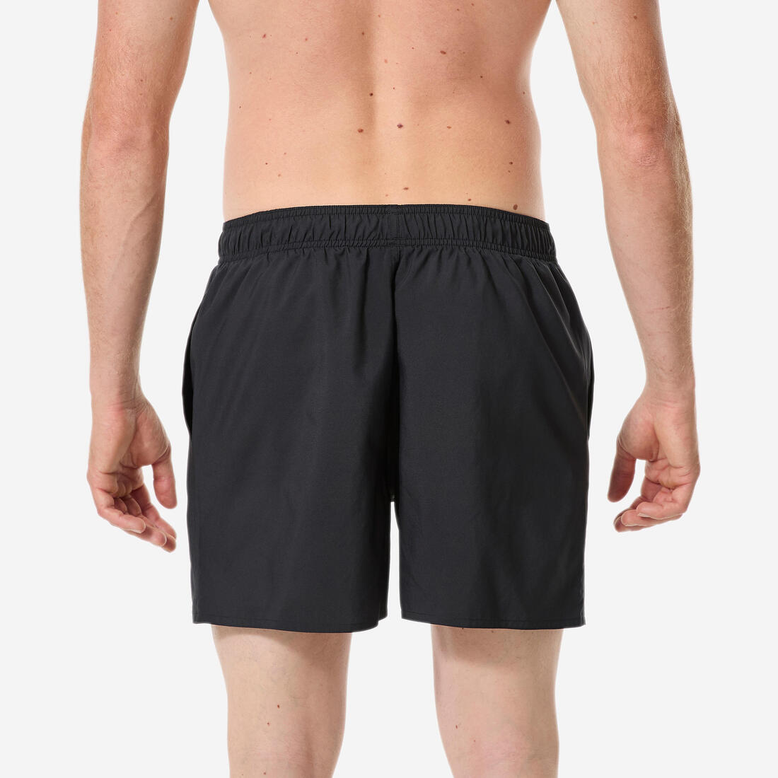 Short de bain homme, noir logo