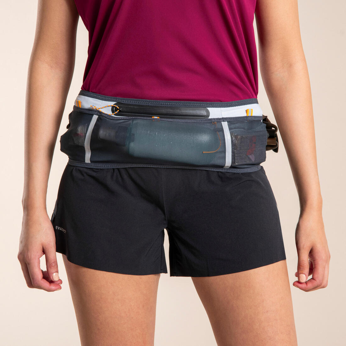 Ceinture hydratation trail running - porte bâtons