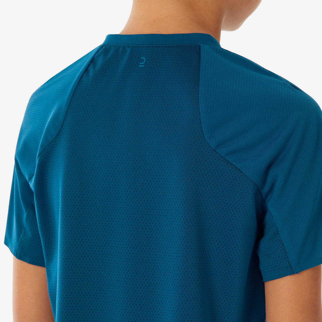 T shirt de randonnée enfant mh550 bleu 7-15 ans
