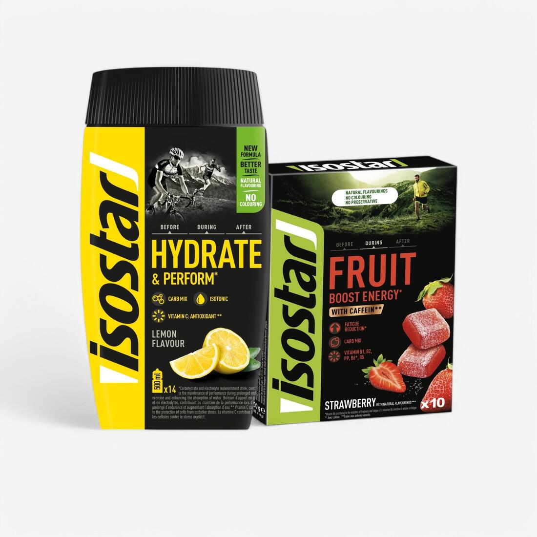 Pack boisson isotonique citron 560g et pâtes de fruits fraise 10 x 10g