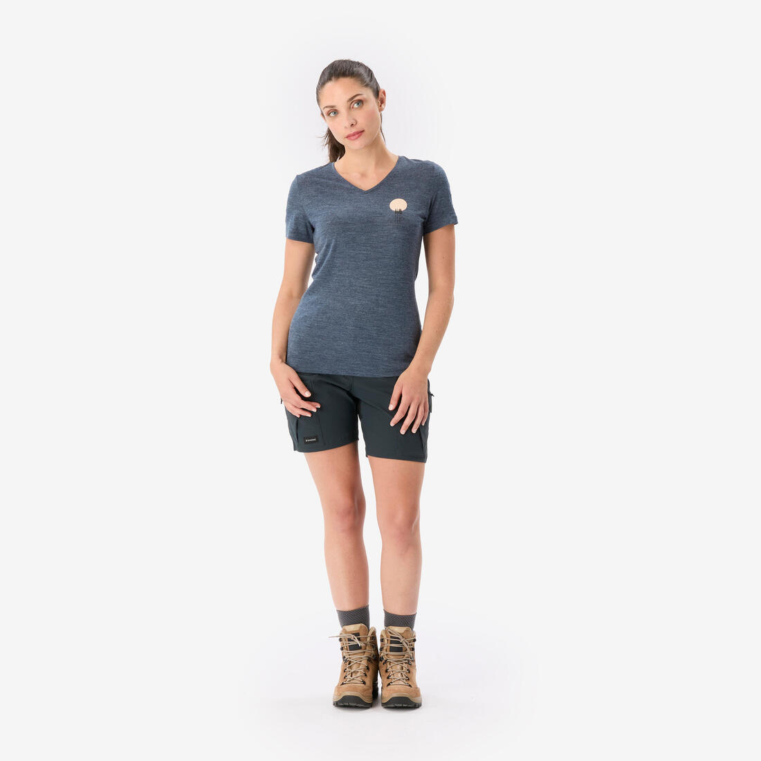 T-shirt manches courtes en laine mérinos femme, Merino Fresh