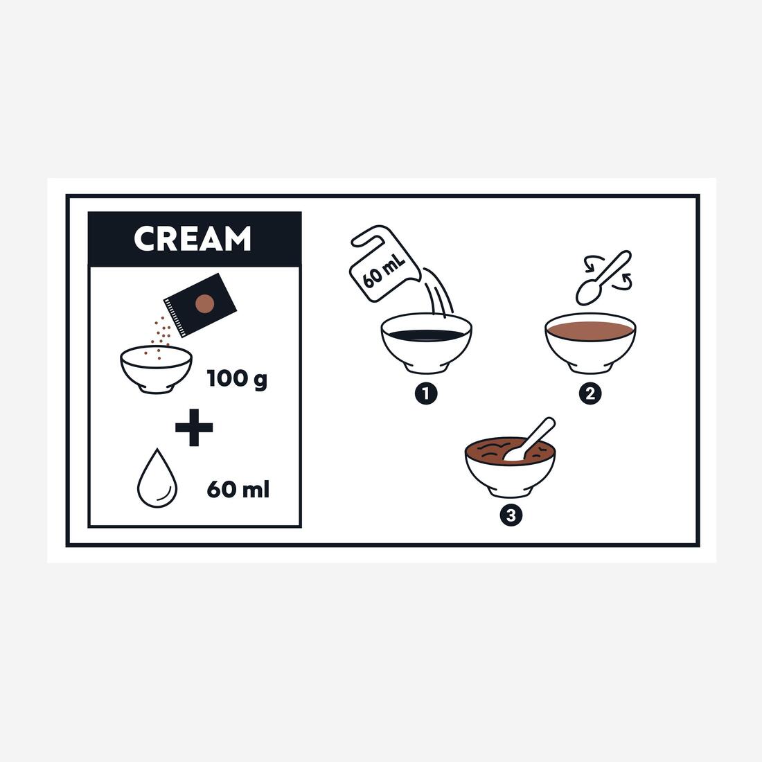 Préparation gâteau et crème énergétique 2 en 1 chocolat, x3