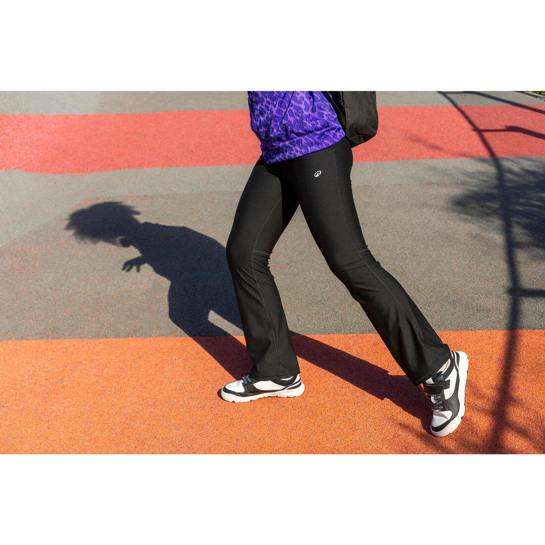 Legging de fitness évasé taille haute fille