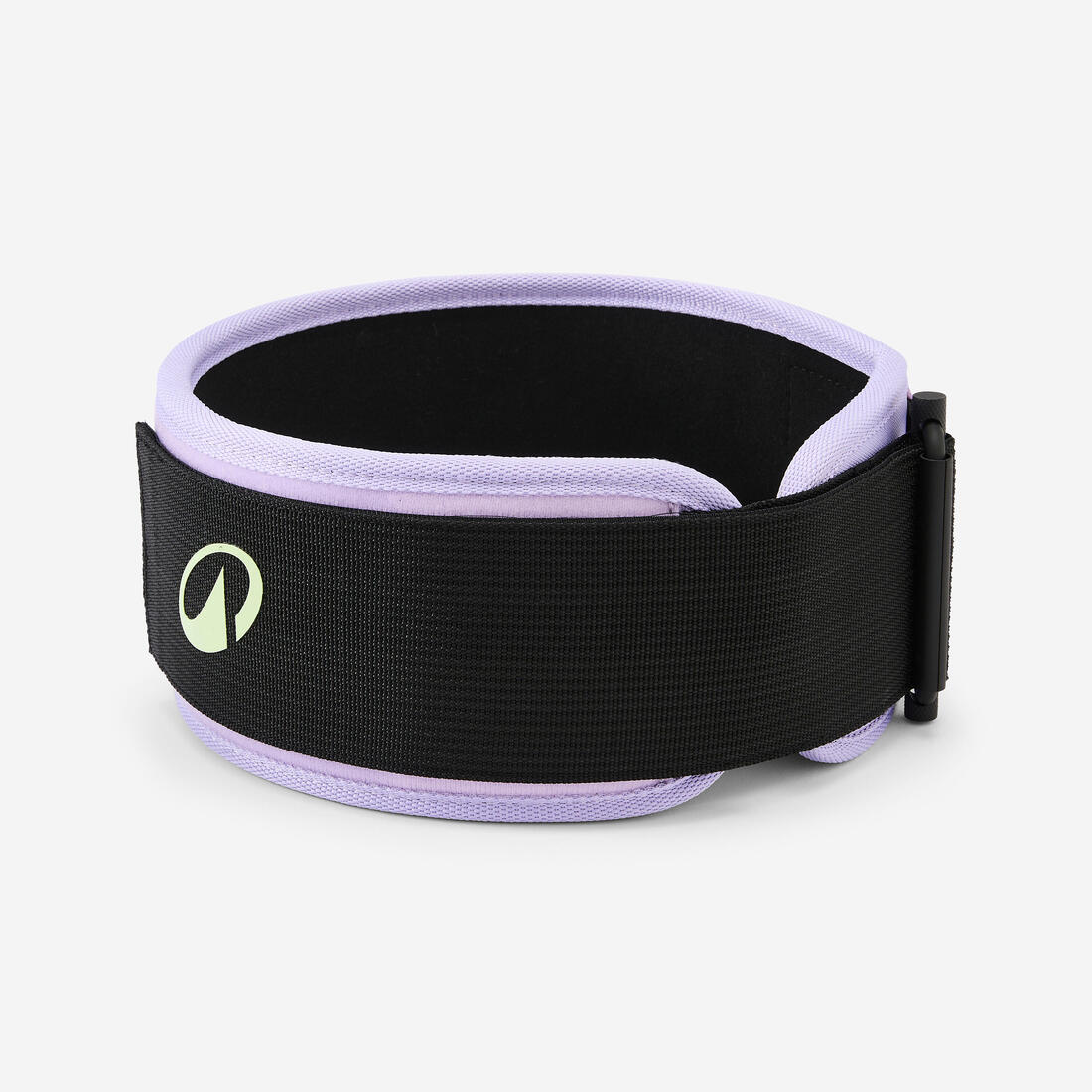 Ceinture d'haltérophilie avec boucle sécurisée, gris et