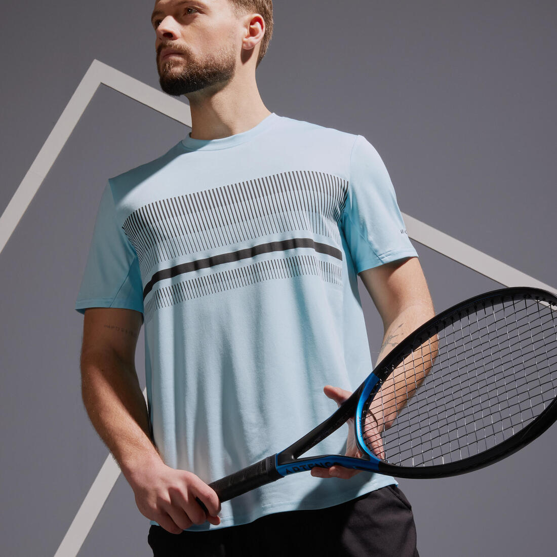 T-Shirt de tennis manches courtes homme - Essential blanc