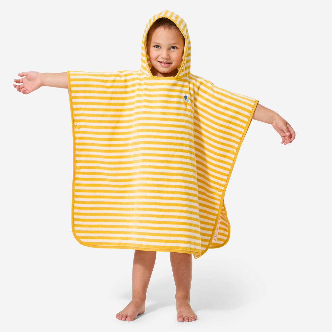 Poncho de bain bébé, rayures