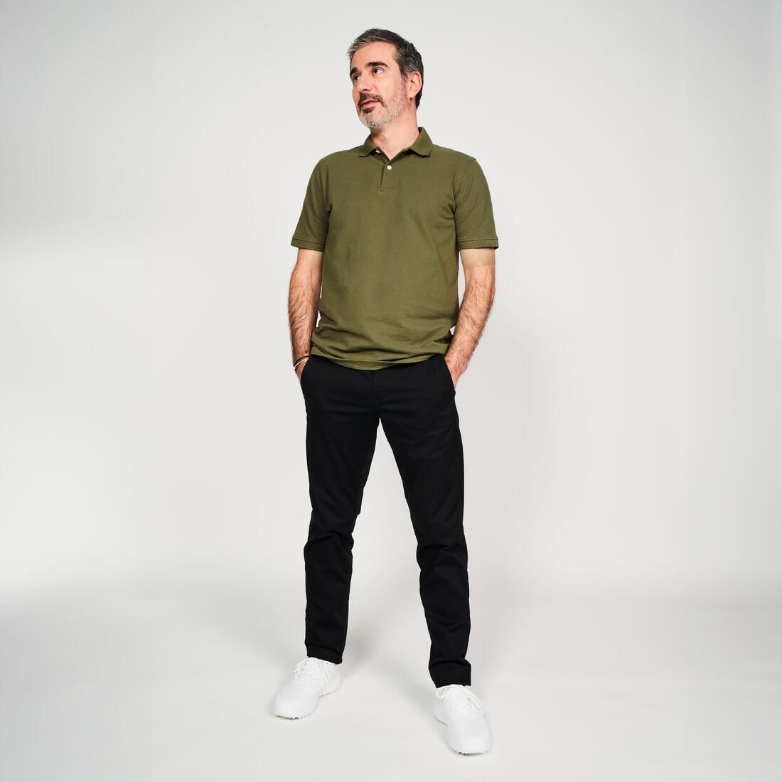 Polo de golf en coton polyester manches courtes homme, MW500