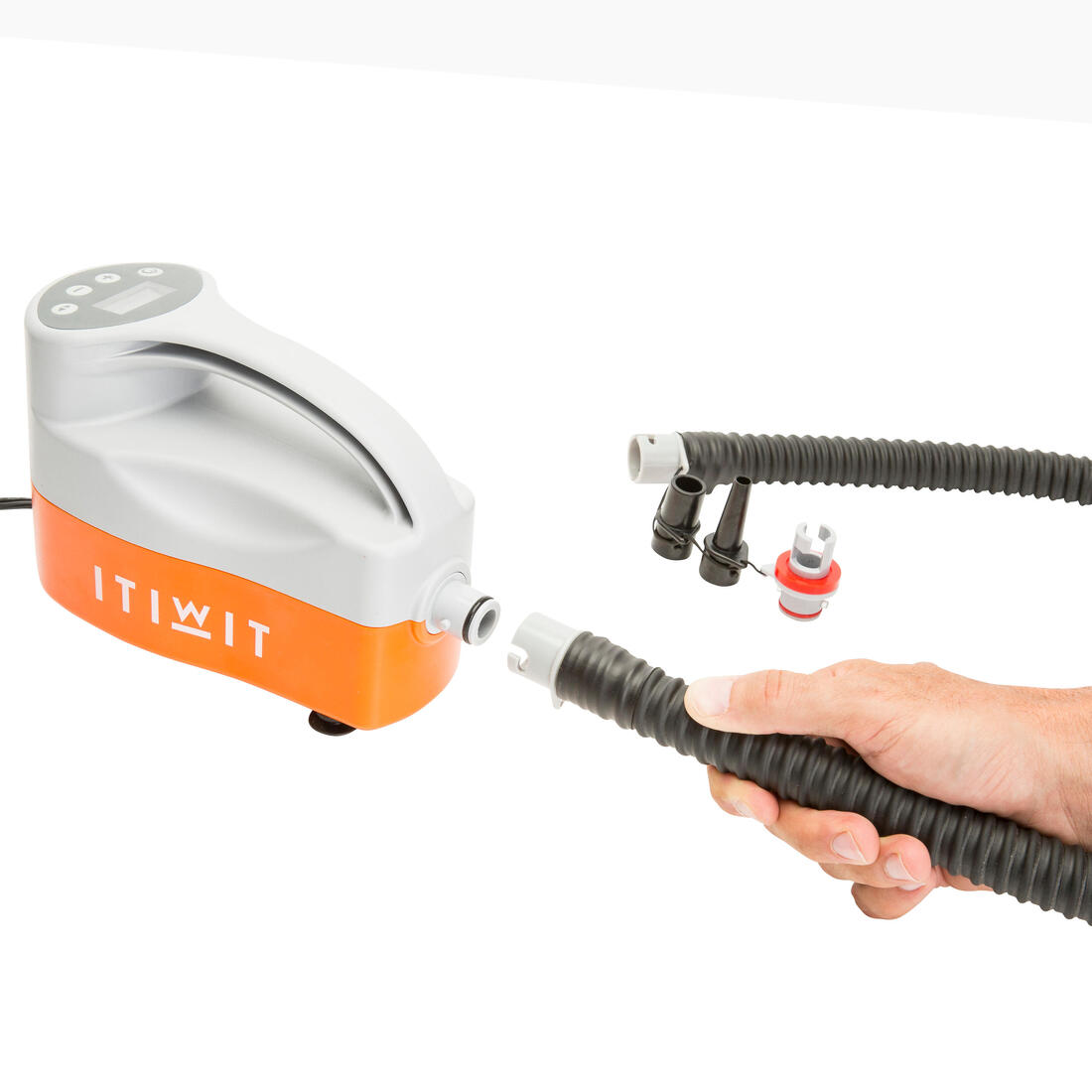 Tuyau, pièce détachée de la pompe électrique Itiwit grise / orange 15 psi