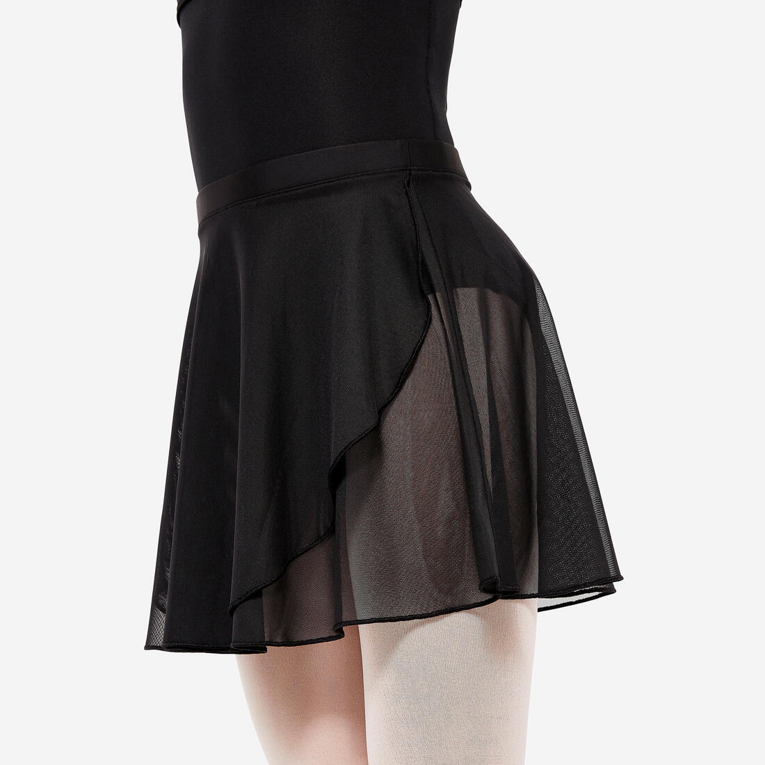 Jupette portefeuille danse classique longue en voile