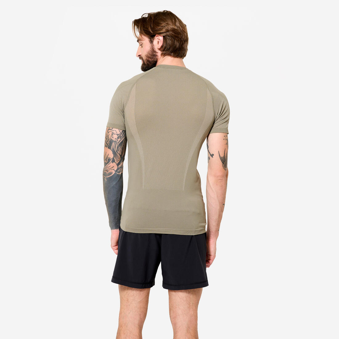T-shirt de yoga seconde peau manches courtes homme