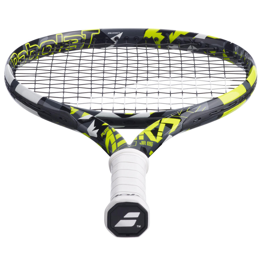 RAQUETTE DE TENNIS ENFANT PURE AERO 25 NOIR JAUNE