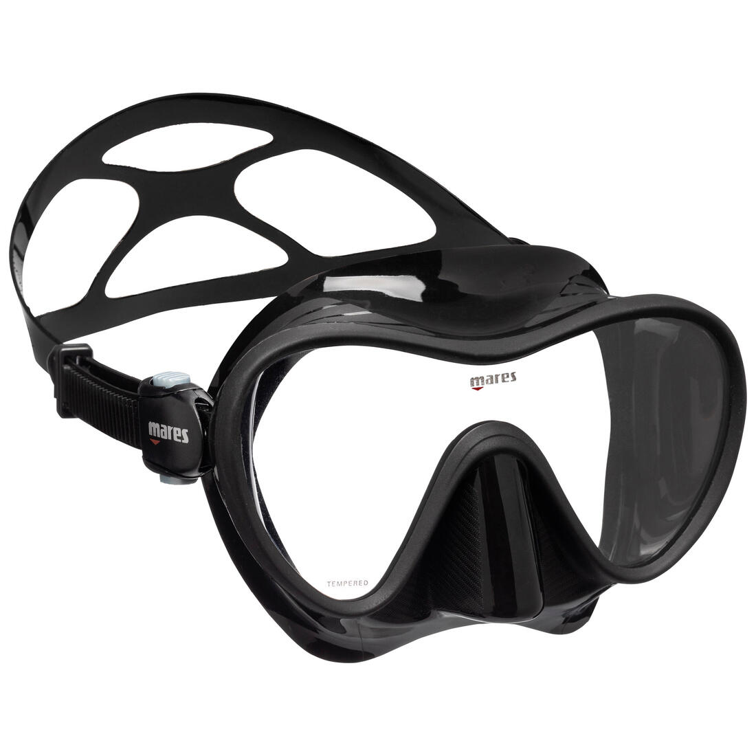 Kit de snorkeling Palmes masque et tuba - Kit tropical noir et blanc