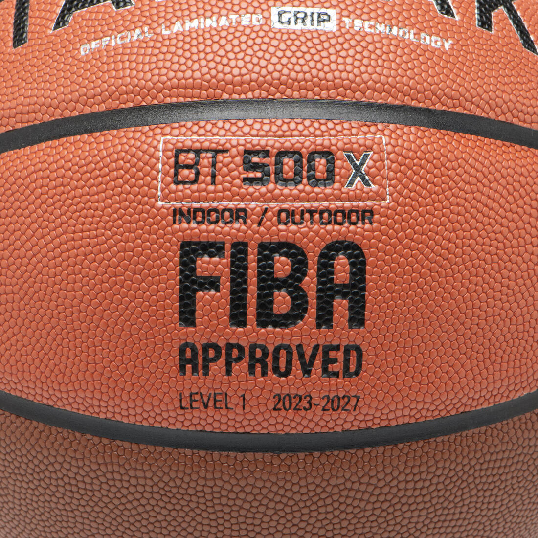 Ballon de basket adulte bt500 grip taille 7