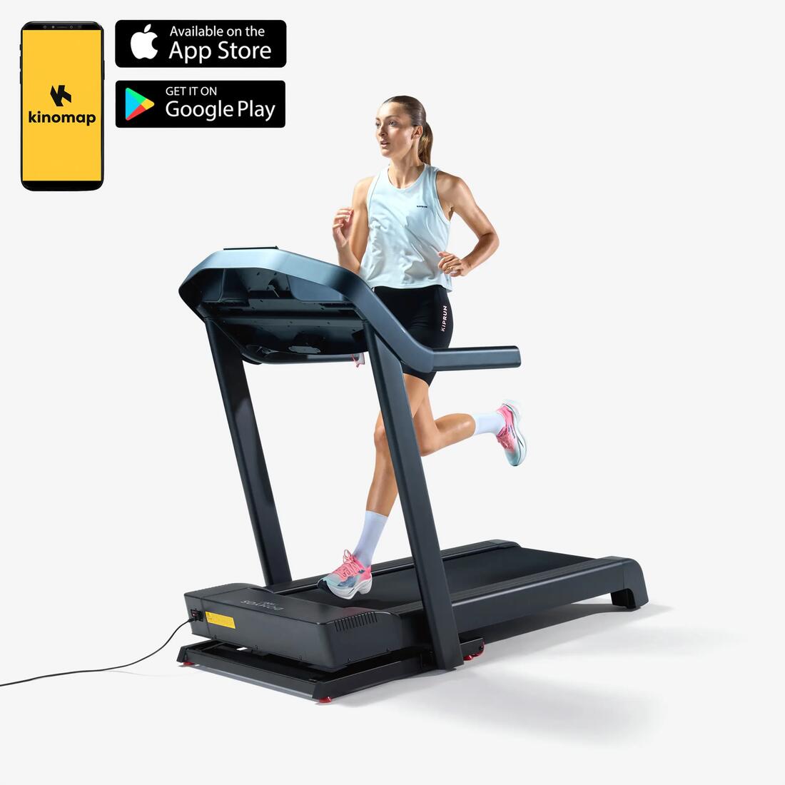 Tapis de course pliable et inclinable 18km/h, T900D