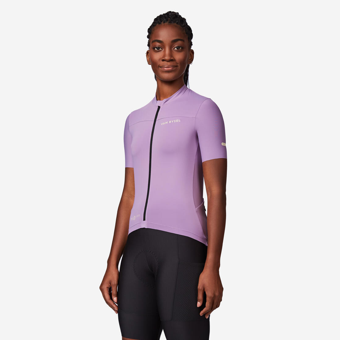 Maillot vélo route manches courtes été ajusté femme - EDR 2