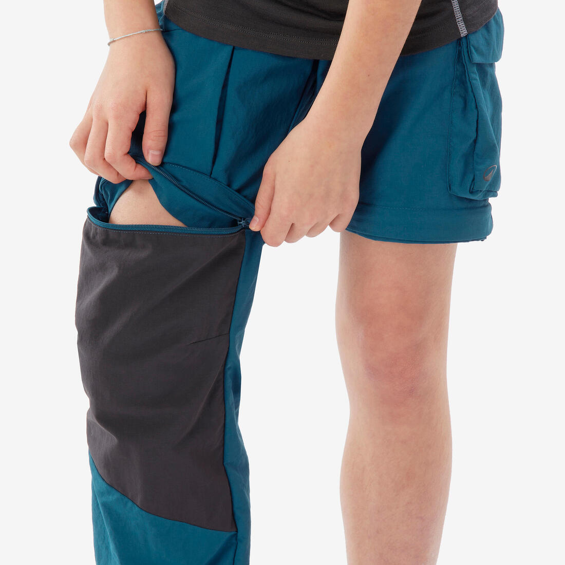 Pantalon modulable de randonnée enfant 7-15 ans, MH500