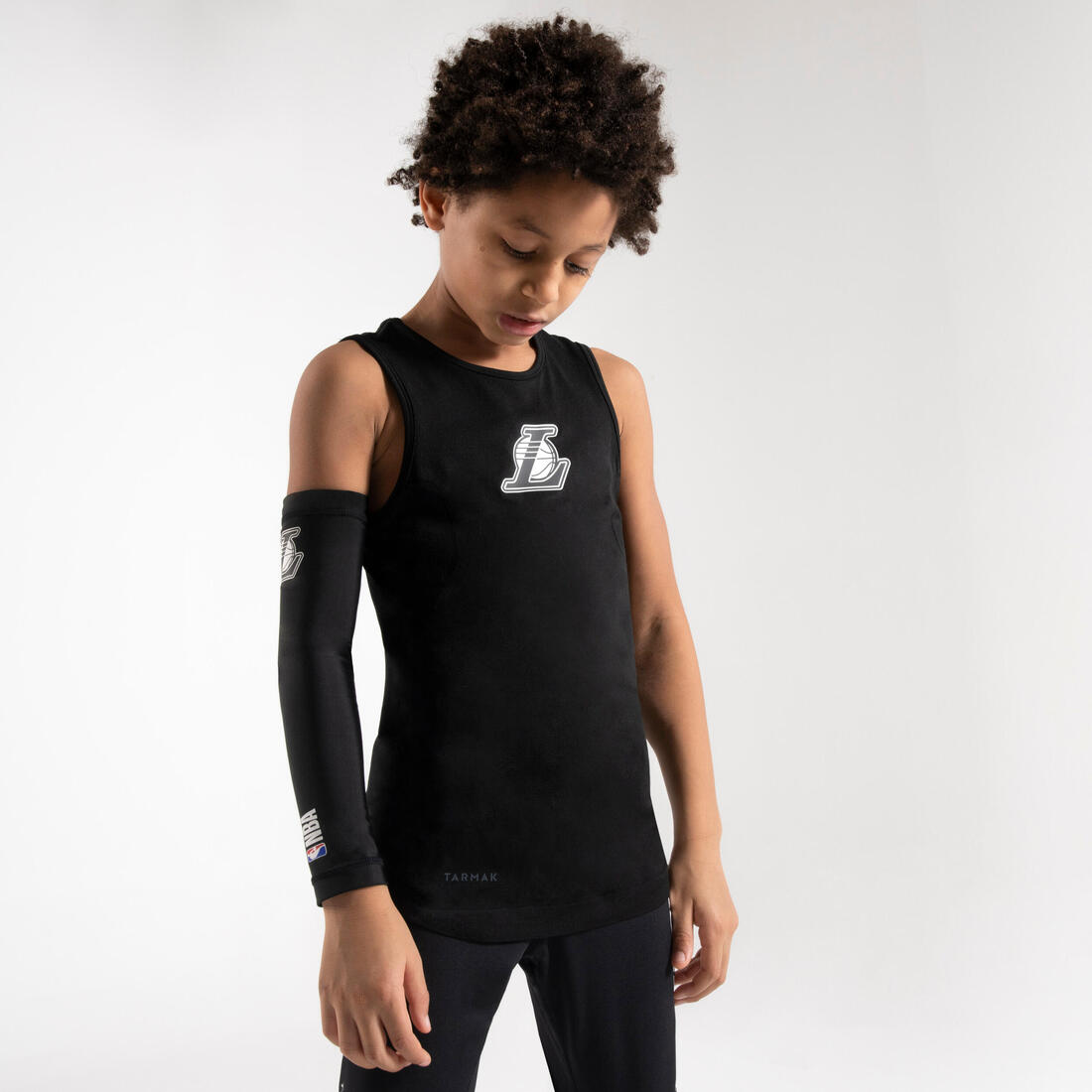 COUDIERE DE BASKETBALL POUR ENFANT E500 BLANC NBA BROOKLYN NETS