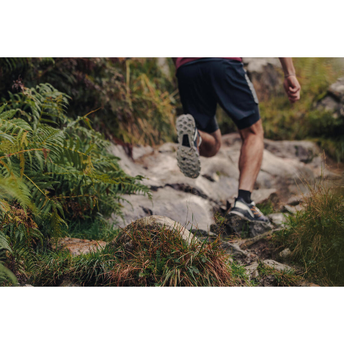 Chaussures de running trail homme, Kiprun mt3, noir blanc