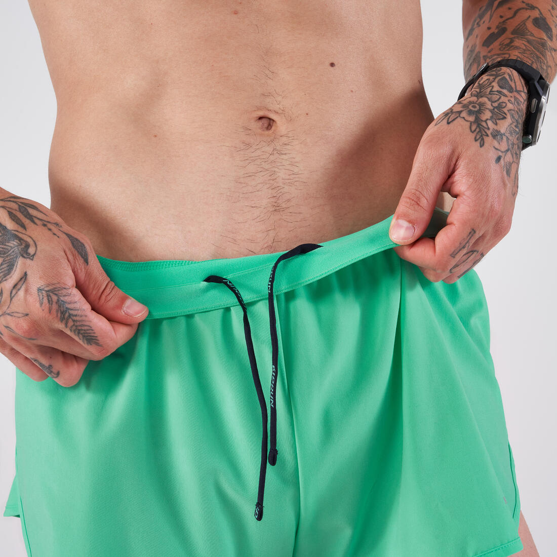 Short de running homme - Kiprun run 500 confort split