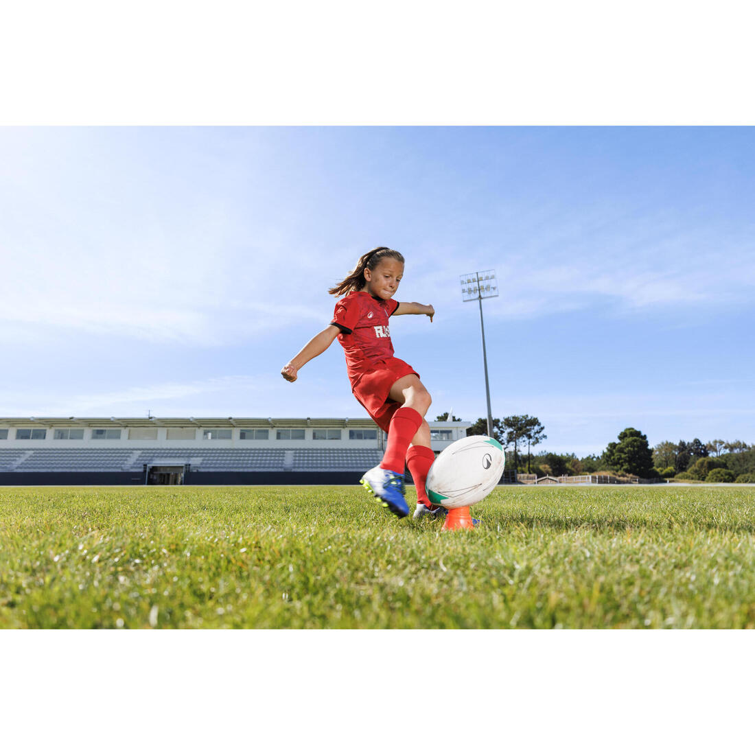 Ballon d'initiation de rugby taille 4, Vert