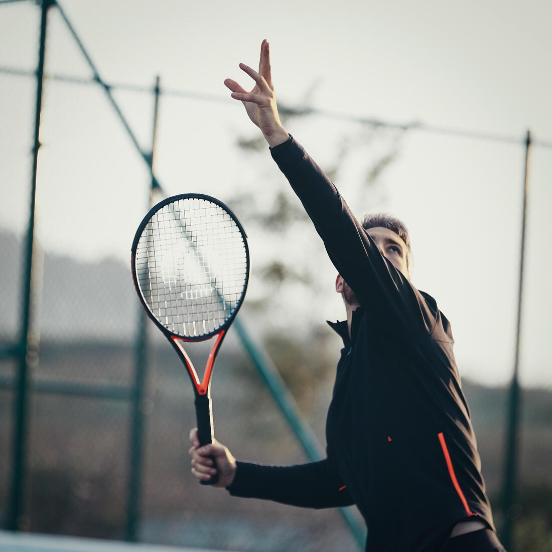 Veste de tennis Homme TJA 900 Noir