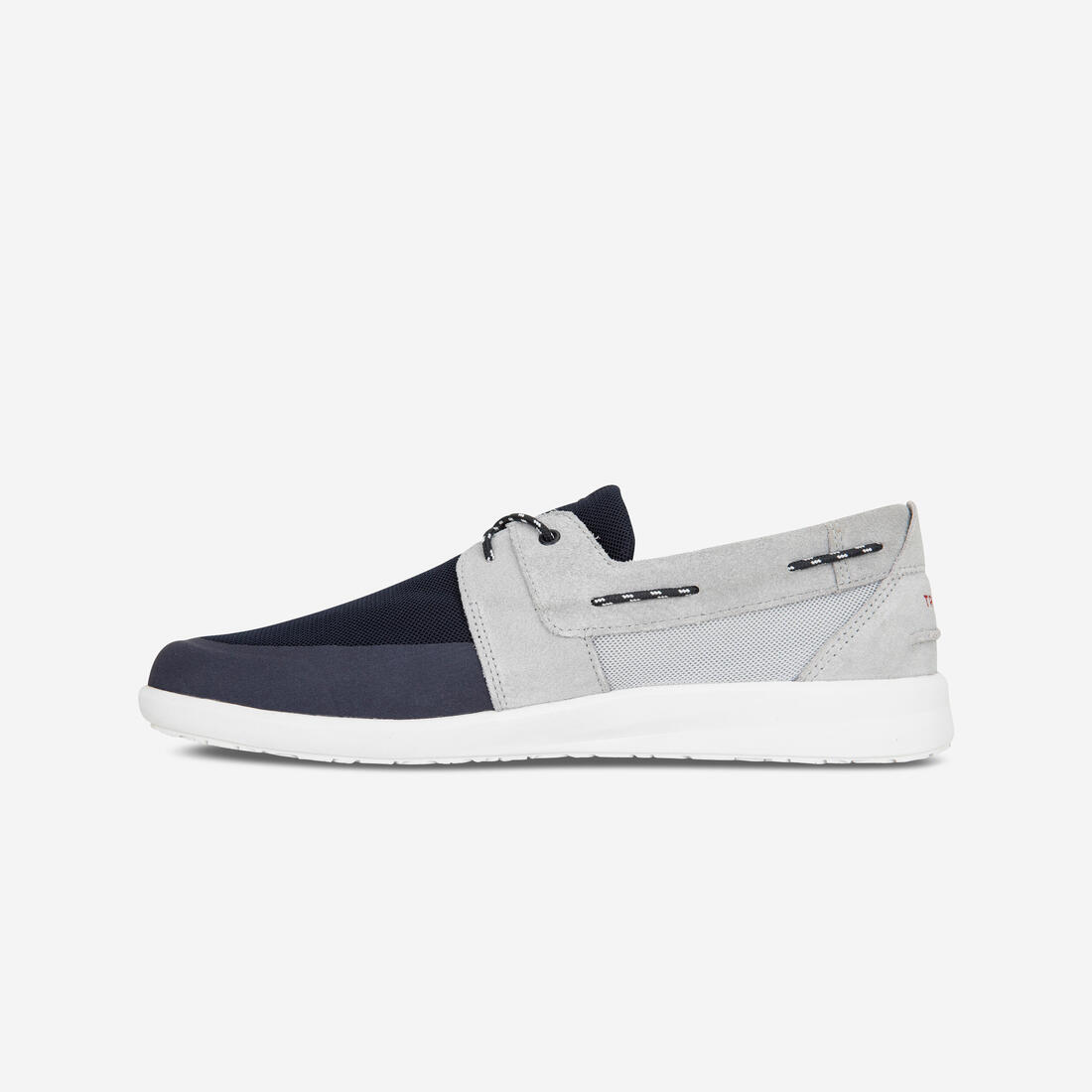 Chaussures bateau homme Sailing 100 Gris bleu – gris argent