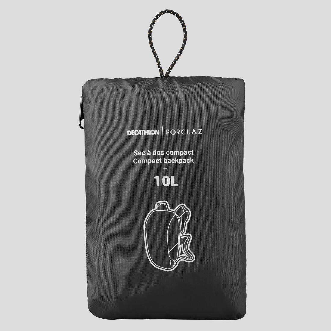 Sac à dos de poche pliable 10L, Travel 100