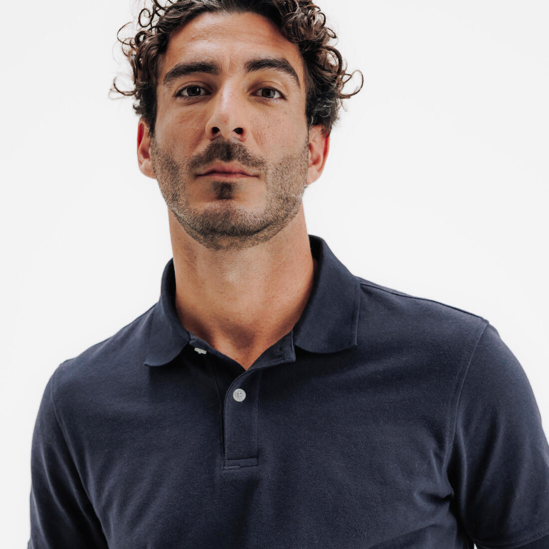 Polo de golf en coton polyester manches courtes homme, MW500
