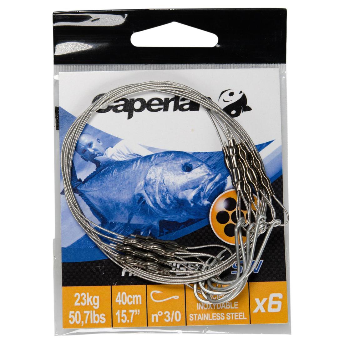 Bas de ligne Resifight SW 7 simple 1/0 18kg 40 cm
