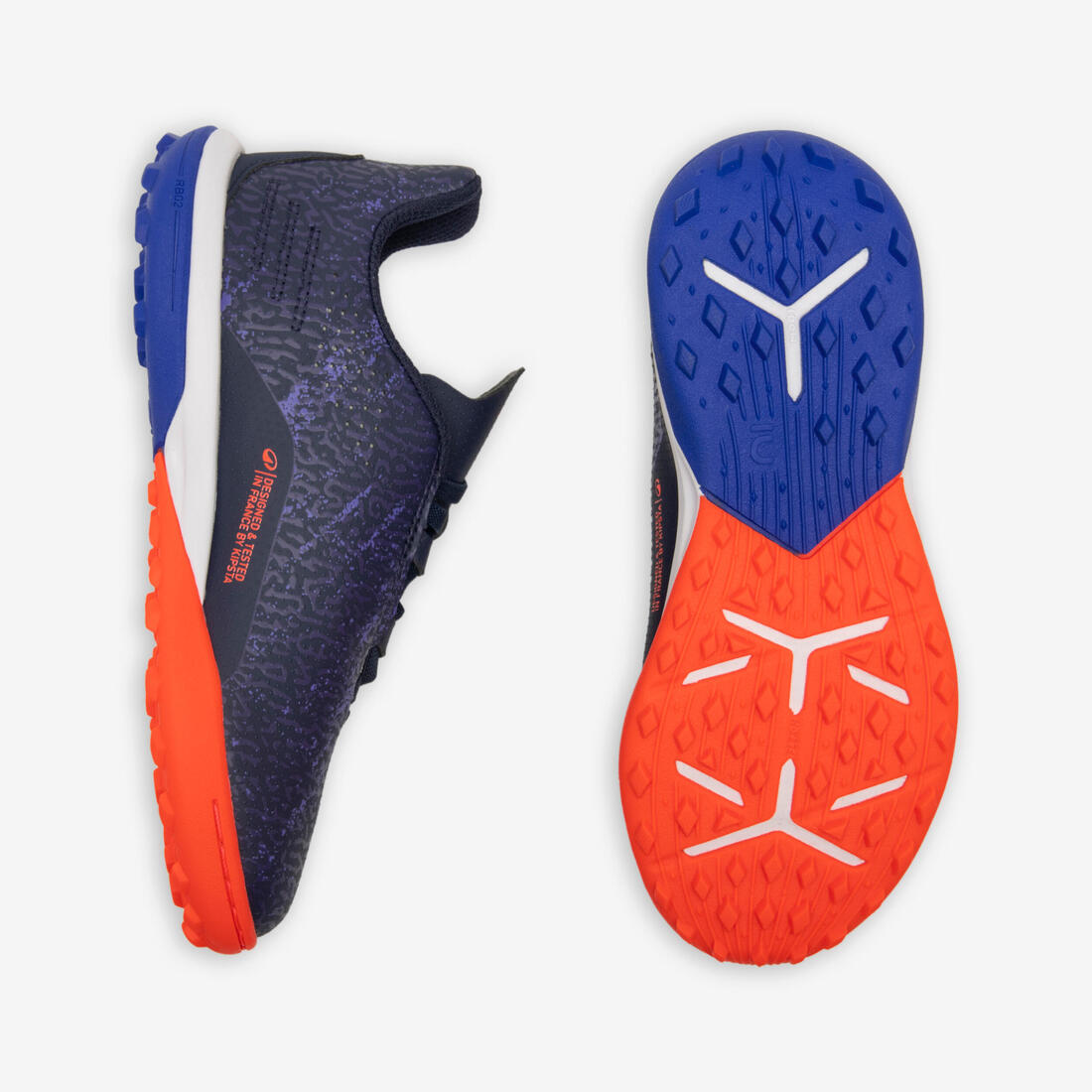 CHAUSSURES DE FOOTBALL ENFANT A SCRATCH VIRALTO I  EASY TURF TF NEBULA